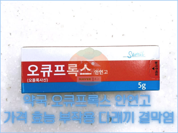 약국 오큐프록스 안연고 가격 효능 부작용 다래끼 결막염