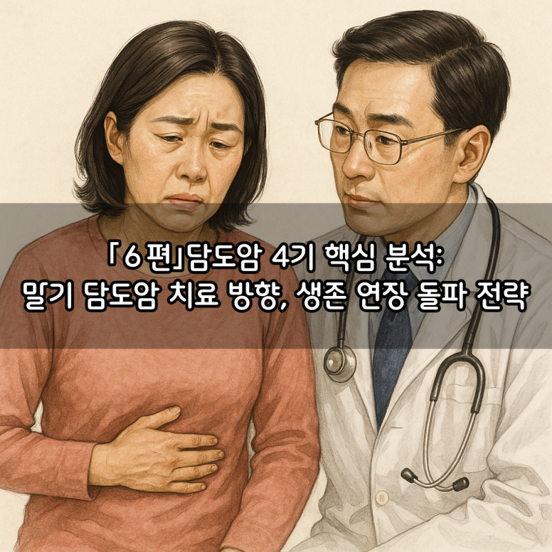 담도암 4기 핵심 분석: 말기 담도암 치료 방향, 생존 연장 돌파 전략