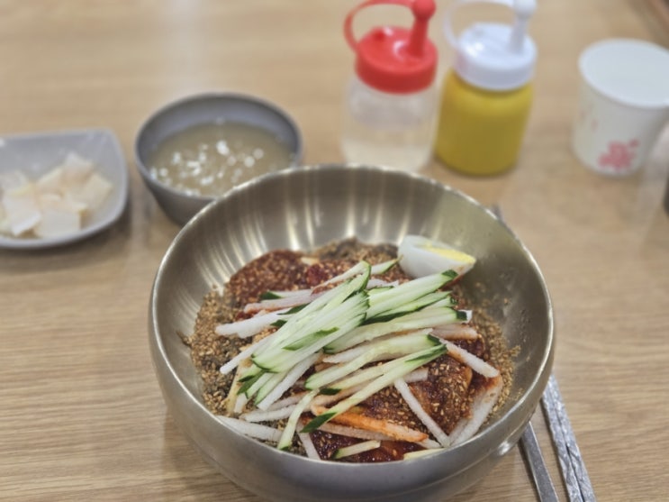  [강씨네아천칡냉면] 구리 수택동 비빔냉면 맛집 혼밥