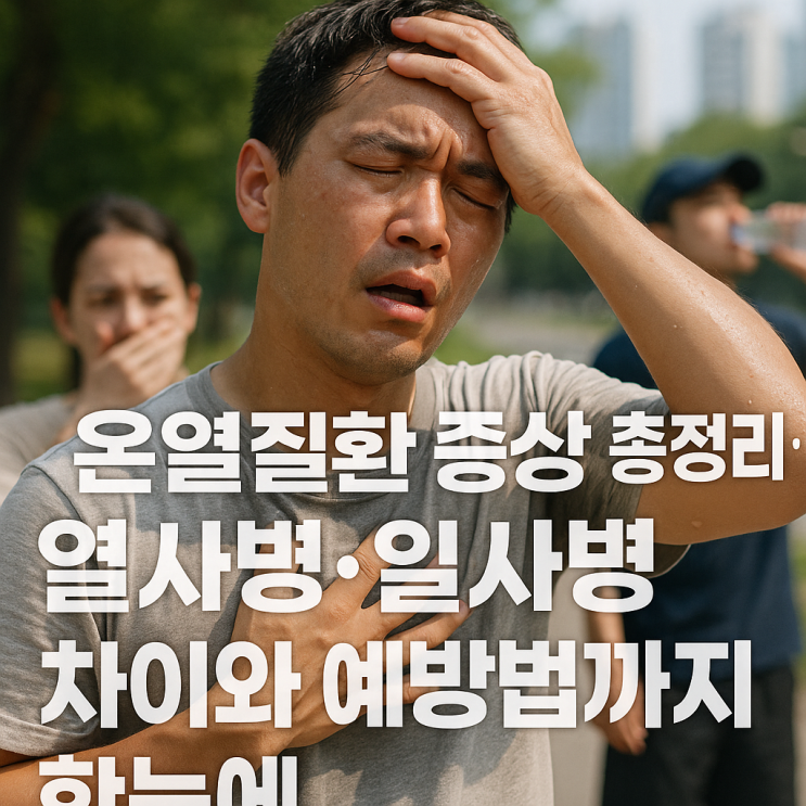  온열질환 증상 총정리: 열사병·일사병 차이와 예방법까지 한눈에!