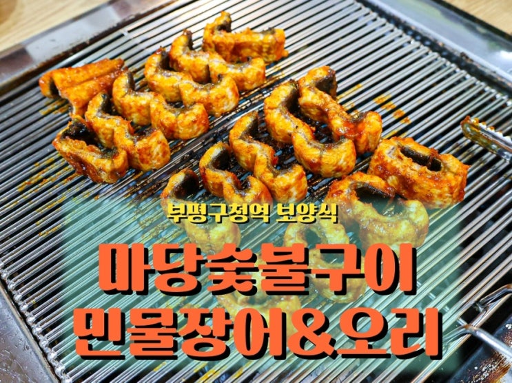  부평구청역 맛집, 비린내 없이 부드러운 부평 장어 맛집 <마당숯불구이 민물장어&오리>