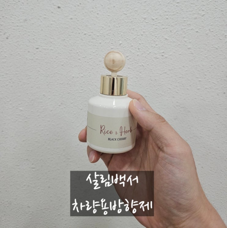  오래가는 차량용 방향제 찾는다면? 고급스러운 여자 차량용 방향제 살림백서 블랙체리향 사용 후기!