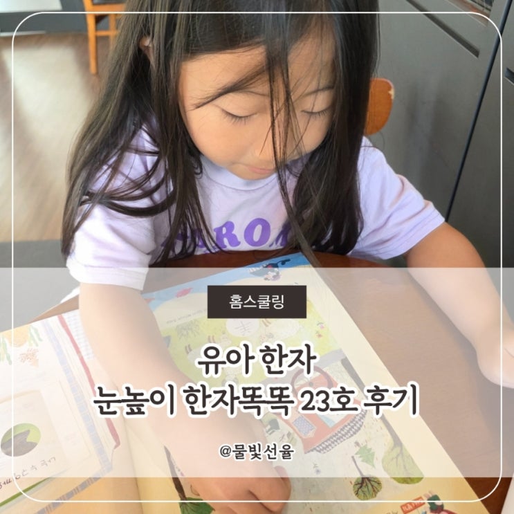 유아 한자 눈높이 한자똑똑 23호 후기