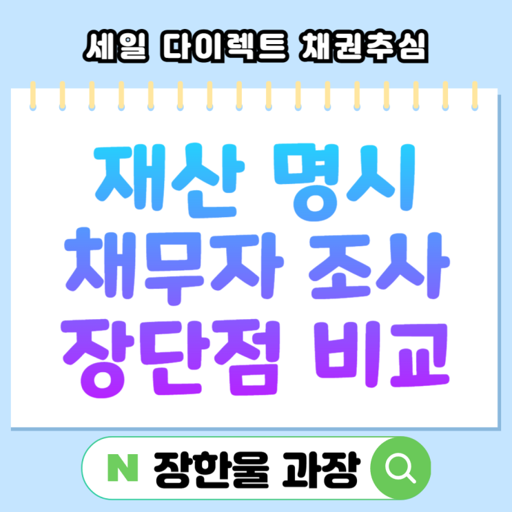  재산 명시 절차 기일 채무자 조사