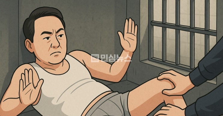 김건희 특검 “<b>윤석열</b>, <b>속옷</b> 차림으로 바닥에 누워 체포영장... 