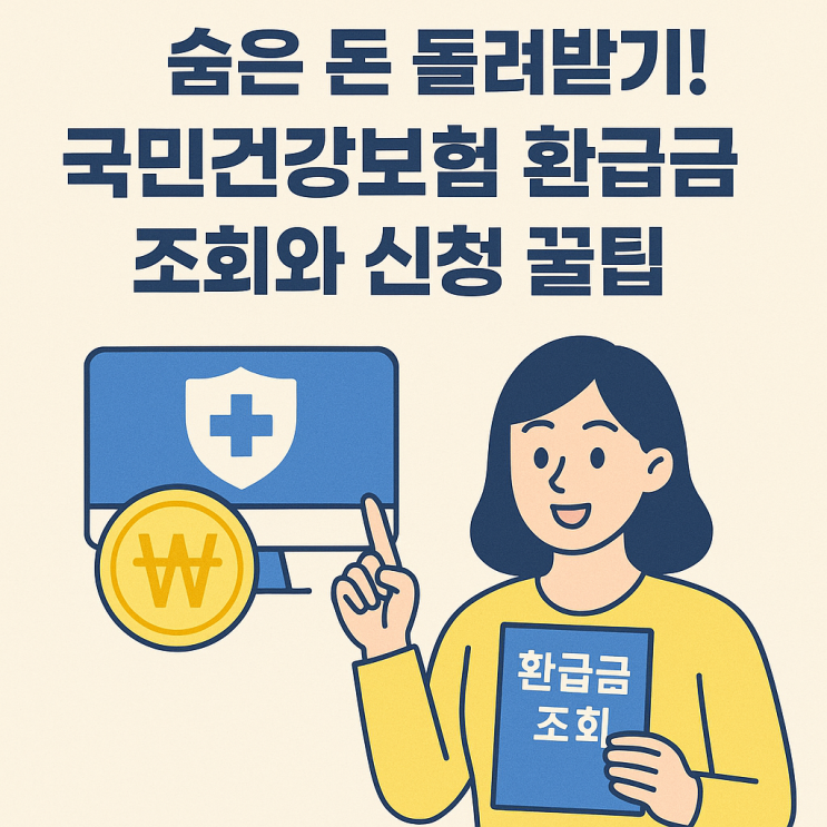  숨은 돈 돌려받기! 국민건강보험 환급금 조회와 신청 꿀팁