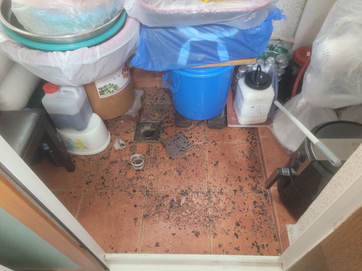  빌라 1층 베란다 하수도 막힘 더러운 찌꺼기 역류 잘 뚫는 곳 서울 경기 광주