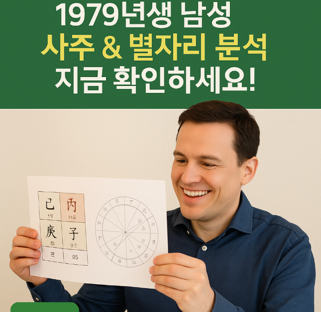  1979년생 남성 사주 및 별자리 분석 지금 확인하세요