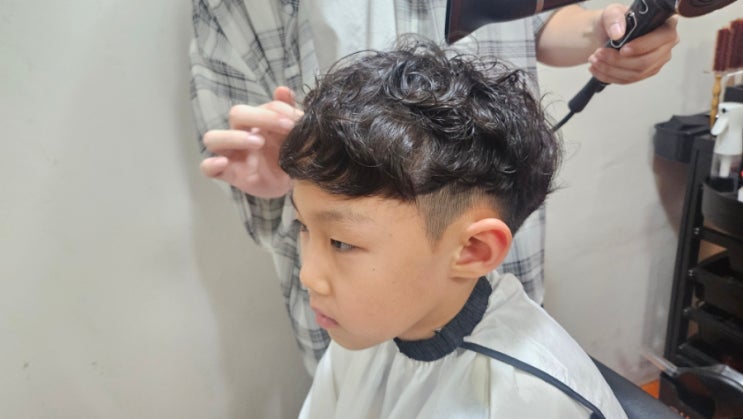  대전 동구 대동 어린이 미용실 어뉴애플헤어 소제점 아기 파마 성공적