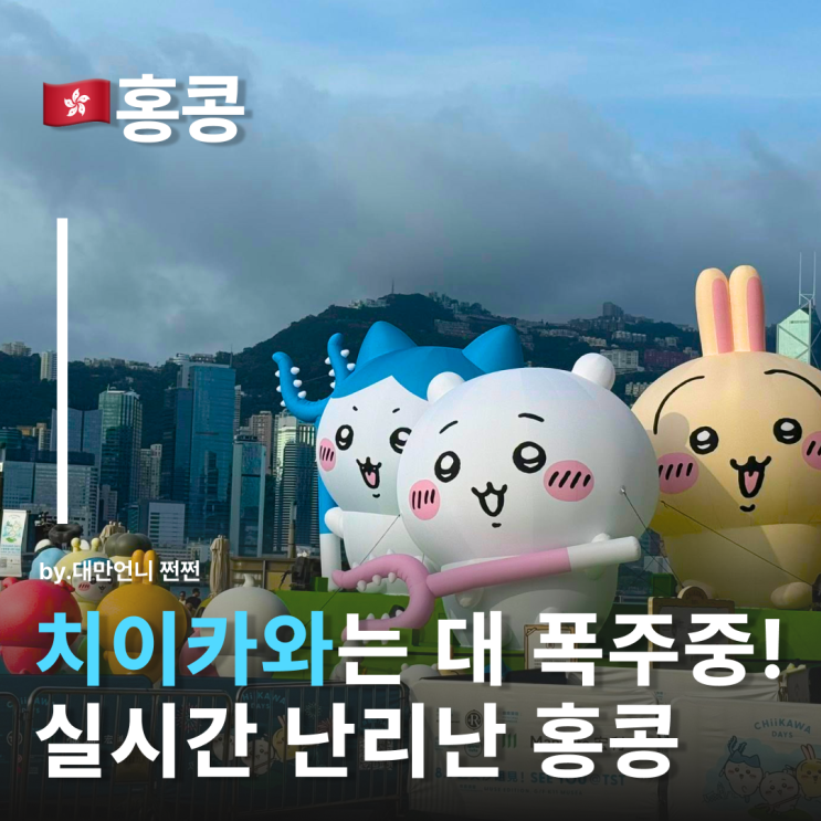  치이카와가 홍콩을 점령했다?홍콩치이카와 침사추이 K11뮤제아 팝업 홍콩맥도날드