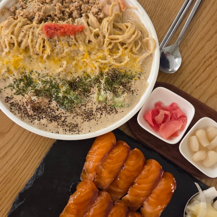  연남동데이트 식당 연어맛집 연미정 대만연어초밥 파스타 추천, 민생회복 소비쿠폰 사용매장