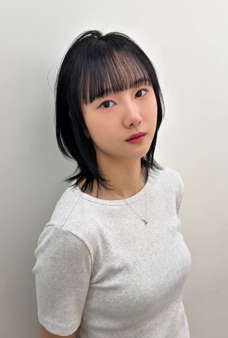  [강남미용실 탈색 염색 +커트 잘하는곳] 중단발 레이어드