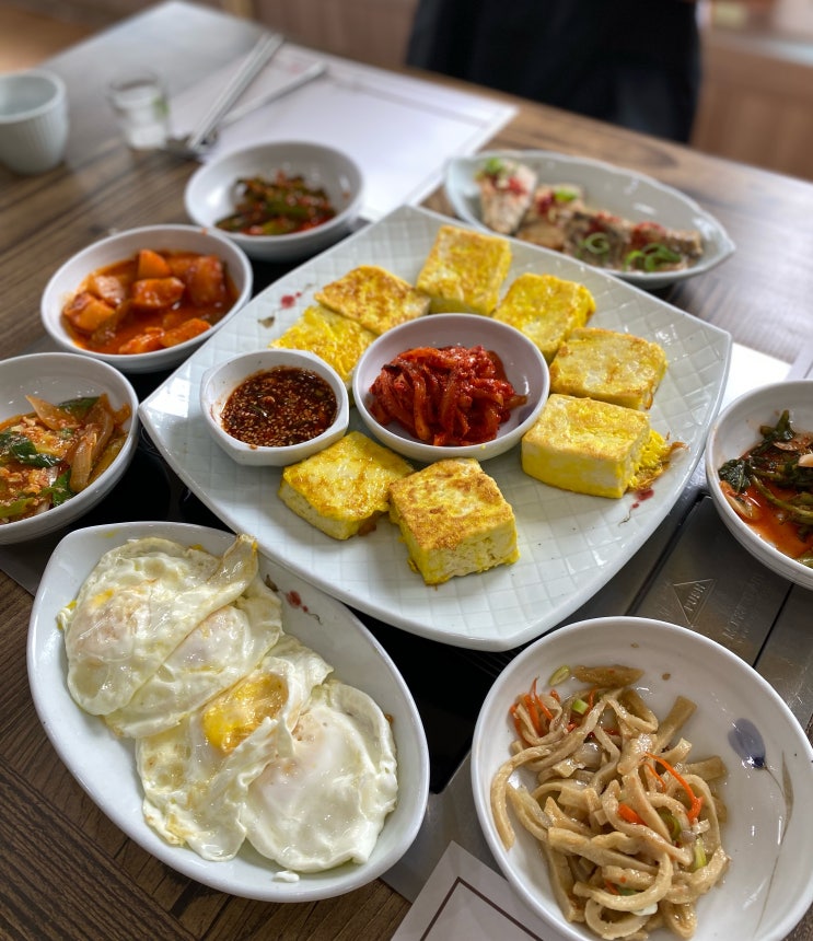  에덴블루CC 라운딩 전, 안성 맛집 다원에서 정겨운 시골밥상