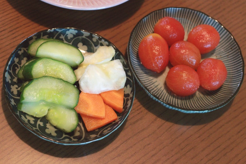한여름의 단짠단짠, 방울토마토 절임과 츠케모노