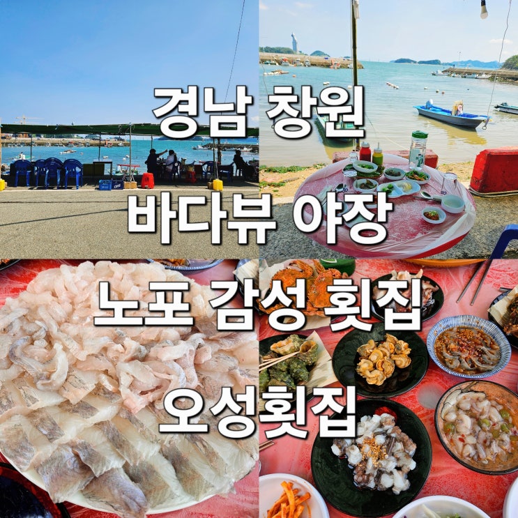  창원 진해 푸짐한 회와 해산물 한상 바다뷰 맛집 '오성횟집'
