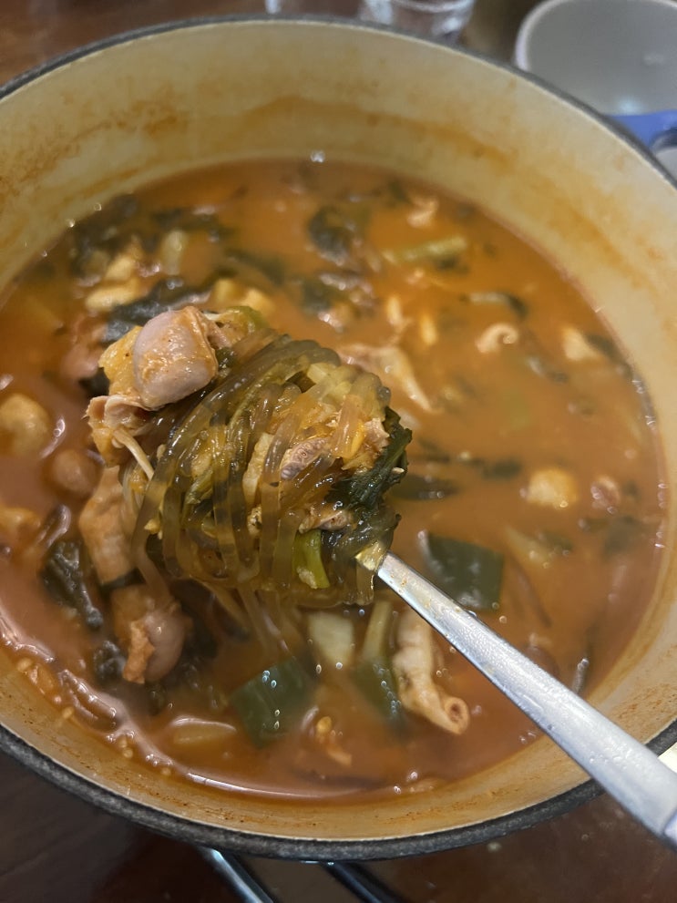  잡내 없이 깔끔한 국물맛! 캠핑밀키트 닭내장탕 솔직 후기 예림식당