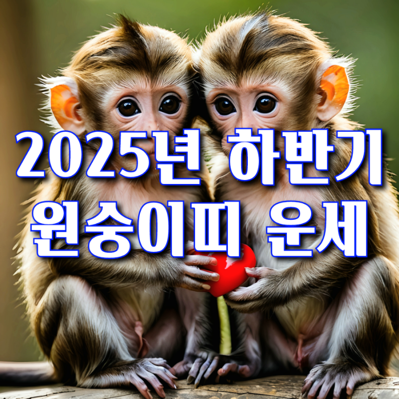 2025년 하반기 오늘의 원숭이띠 운세 92년생 80년생 68년생 56년생