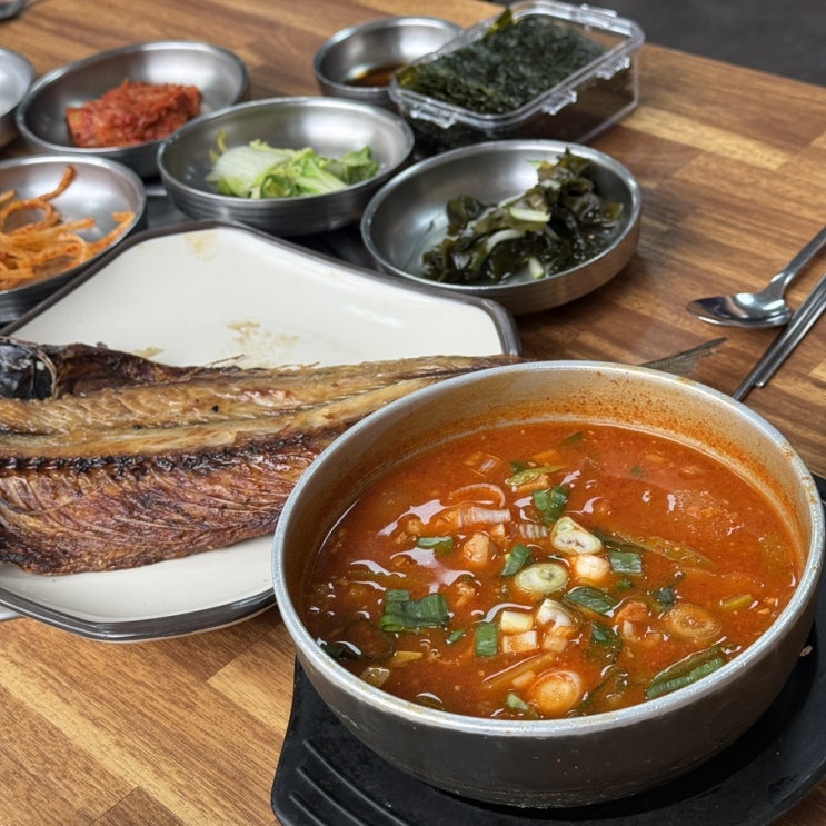  광주 진식당 애호박찌개 고등어구이 광주역 맛집