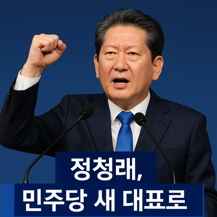 <b>정청래</b>, 민주당 새 대표로... 척결과 <b>개혁 완수</b>에 앞장서겠다”