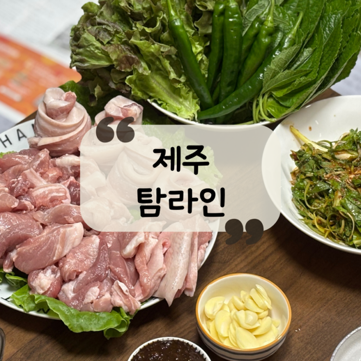  [제주 맛집] 당일배송 가능한 제주 흑돼지 선물, 캠핑세트 추천 "탐라인"