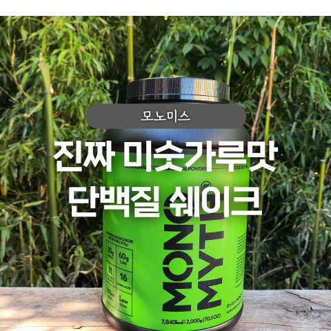  벌크업 프로틴 추천 모노미스 고단백 미숫가루 쉐이크 후기