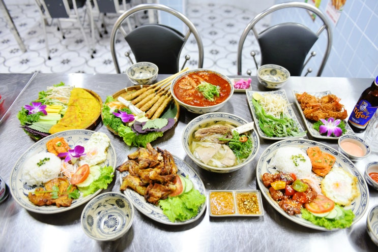  다낭 한시장 맛집 쌀국수 반쎄오 로컬 껌땀데이 한식