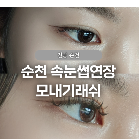  순천속눈썹 연장 모내기래쉬 LED연장 후기