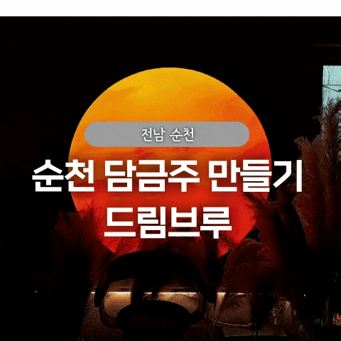  순천 혼자여행 드림브루 담금주 만들기 후기