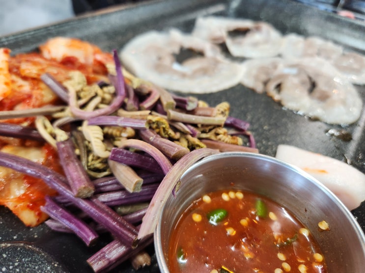 중문흑돼지맛집 중문청춘돼지 꽃삼겹과 꼬들항정