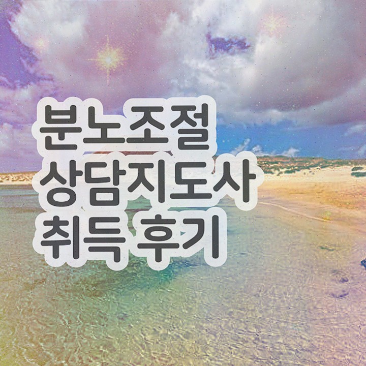  분노조절장애특징 분노조절상담지도사 단기간에 취득한 노하우 확인하고 가세요