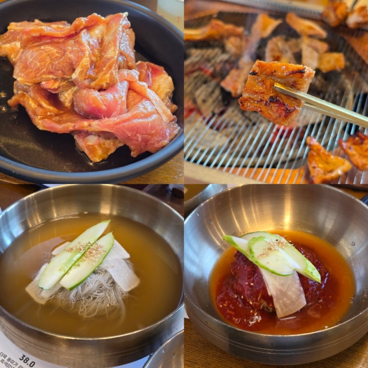 양주 고기집 만포갈비 양주 본점 냉면이 무료로 나오는 돼지갈비 맛집
