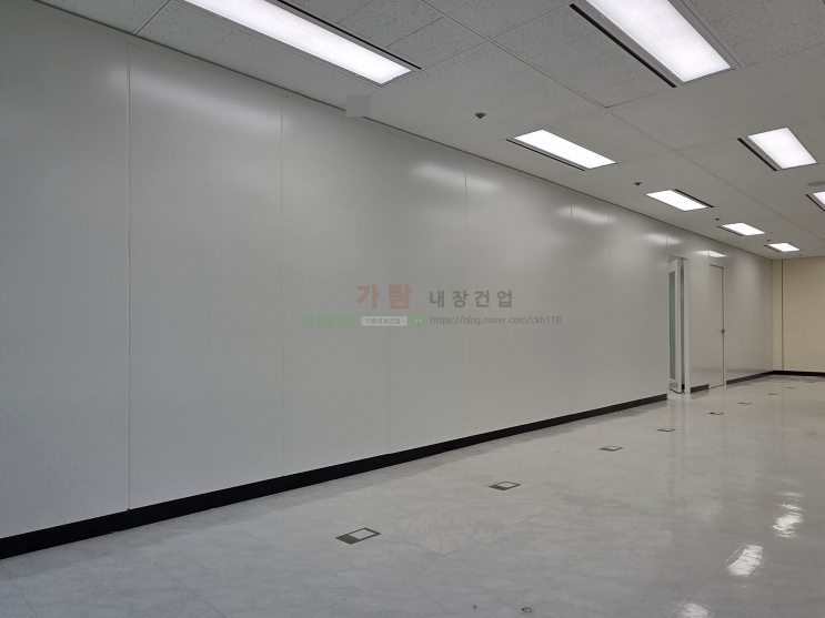  부산 부산진구 범천동 사학연금빌딩 사무실 65형 SGP칸막이 공사+ 부산 전포동 빌딩 임대공간 SGP패널 가벽시공 현장