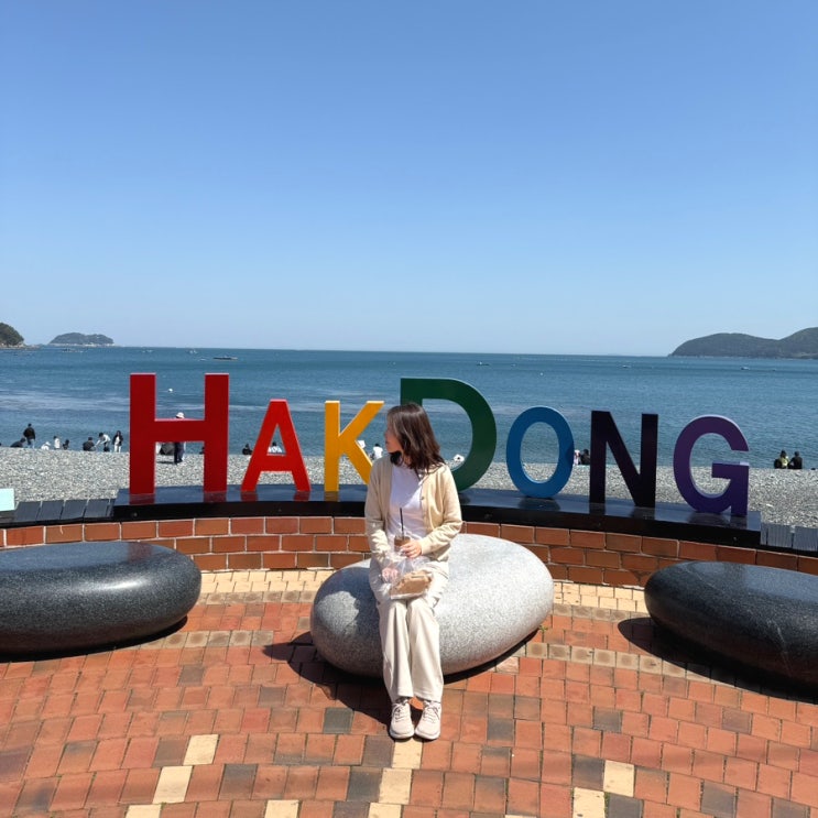  학동흑진주몽돌해변 주차장 샤워실 거제 여름 여행지 추천