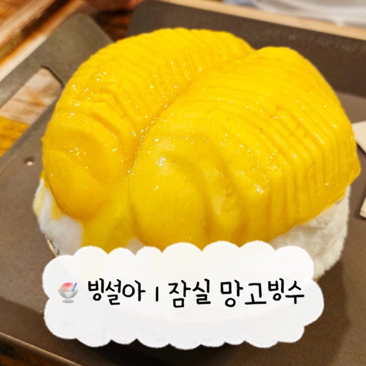  [잠실 카페] 빙설아 | 2만원대 생망고빙수 내돈내산 맛집