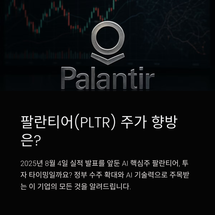  팔란티어(PLTR) 주가 향방은? 실적 발표 앞둔 AI 핵심주, 지금 투자해도 될까?