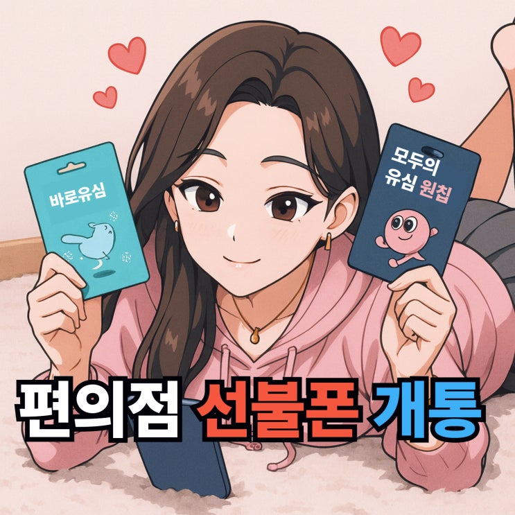  편의점 선불폰 개통 온라인 접수 순서