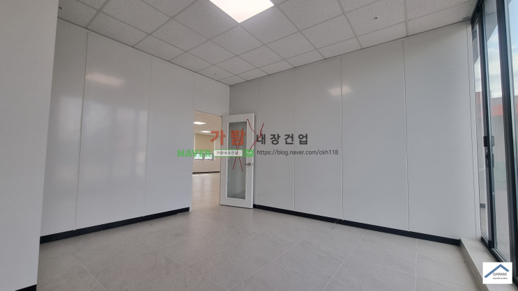  경남 하동군 메이저 보험사 사무실 이전 SGP칸막이 가벽설치 현장