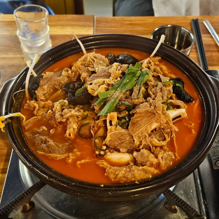  안양일번가 중식 맛집 겸 술집 추천, 감성반점 차돌짬뽕탕, 사천탕수육, 눈꽃치즈크림새우