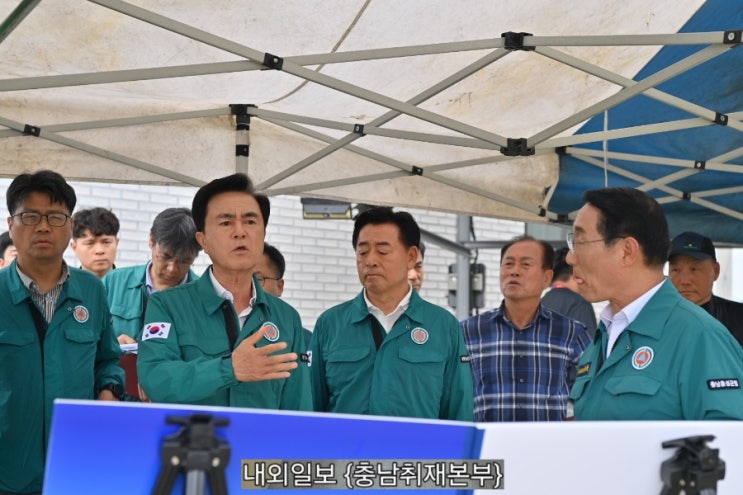 <b>김태흠</b> 지사, <b>호우 피해 복구</b> 현장 점검 - 신속한 <b>복구</b>로 안전한... 
