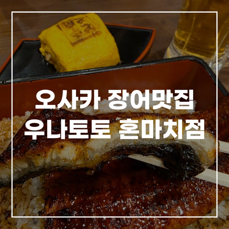  오사카 장어 덮밥 맛집 로컬장어집 우나토토 혼마치점