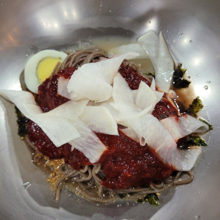  석촌역맛집:[봉평발아메밀막국수]후기/ 비빔막국수 맛있어요!