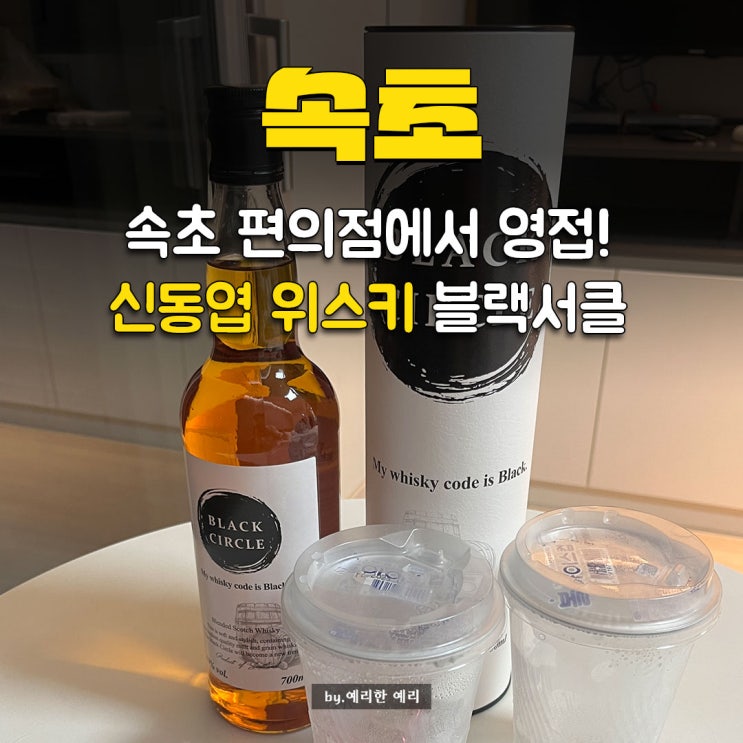  속초 달빛야시장 근처에서 만난 신동엽 위스키 블랙서클, 기념품으로 찜!