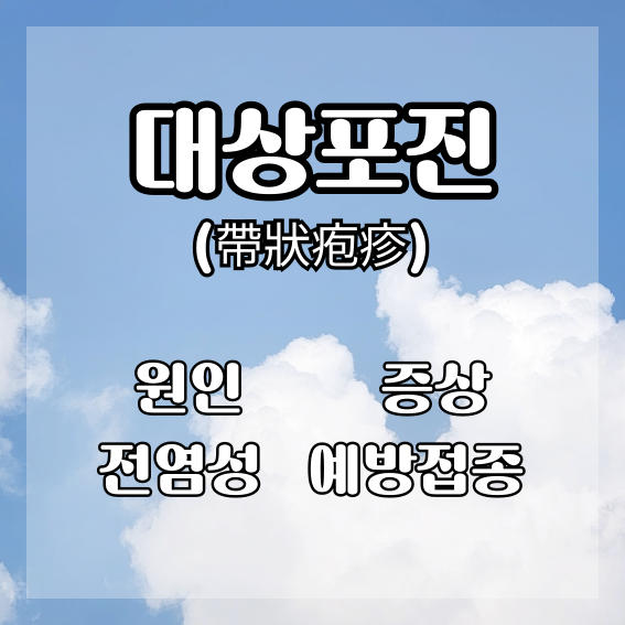 <b>대상포진</b> 원인 증상 전염성 <b>예방접종</b>의 필요성