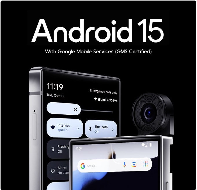 iKKO Mind One Pro 카드형 초소형 AI 스마트폰 디자인