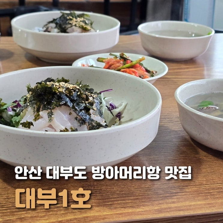  안산 대부도 맛집 대부1호 방아머리 싱싱한 회덮밥