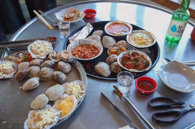  [강릉 불티조개구이] 아름다운 바다뷰와 신선한 해산물, 강릉 컨피네스 오션 스위트호텔 맛집