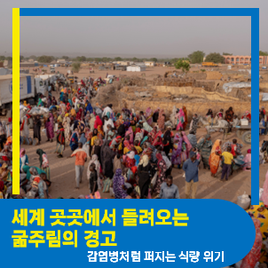 세계 곳곳에서 들려오는 굶주림의 경고, 감염병처럼 퍼지는... 