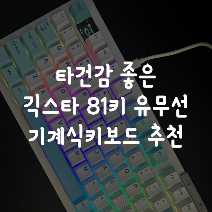  타건감 좋은 긱스타 81키 유무선 기계식키보드 추천