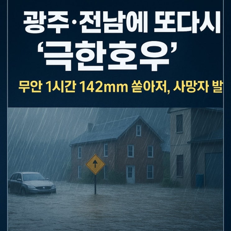 <b>광주</b>, <b>전남</b> 무안 호우피해, 침수 지역, <b>폭우</b>현황, 침수원인