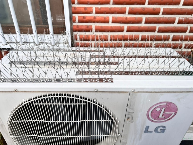 홈앤네이처 비둘기퇴치 버드스파이크로 에어컨실외기비둘기퇴치 해보자